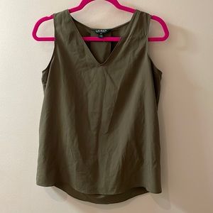 Olive Work Blouse Lauren by Ralph Lauren